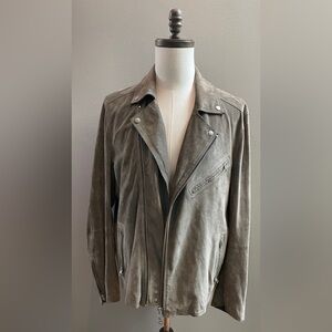 All Saints suede men’s grey jacket